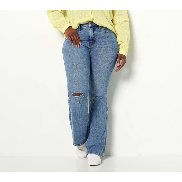 Candace Cameron Bure Pacific Denim Flare Jeans Size‎ 26WP Big Sur A488181 - Picture 1 of 6